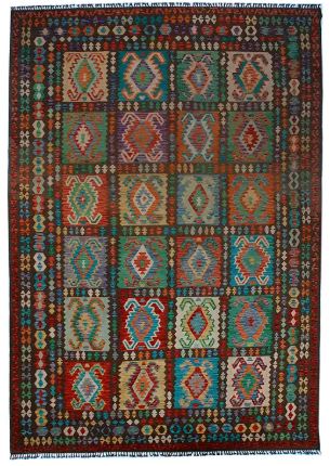 Handmade Multicolor Chobi Kilim Rug