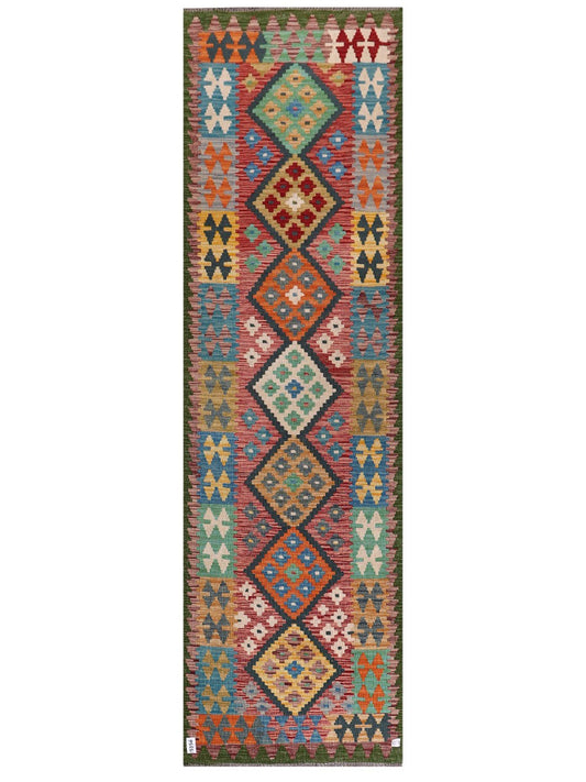 Maimana Afghanistan Kilim Runner - 292 x 86 cm