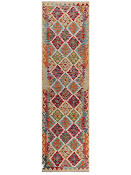 Maimana Afghanistan Kilim Runner - 294 x 84 cm