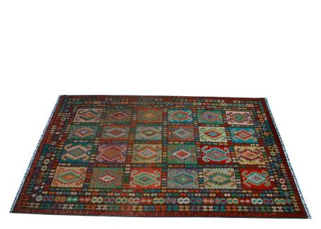 Handmade Multicolor Chobi Kilim Rug