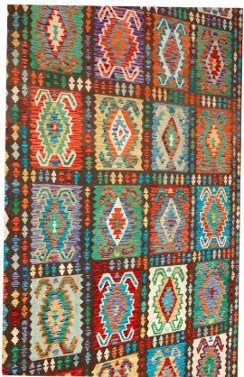 Handmade Multicolor Chobi Kilim Rug