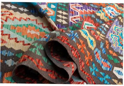 Handmade Multicolor Chobi Kilim Rug