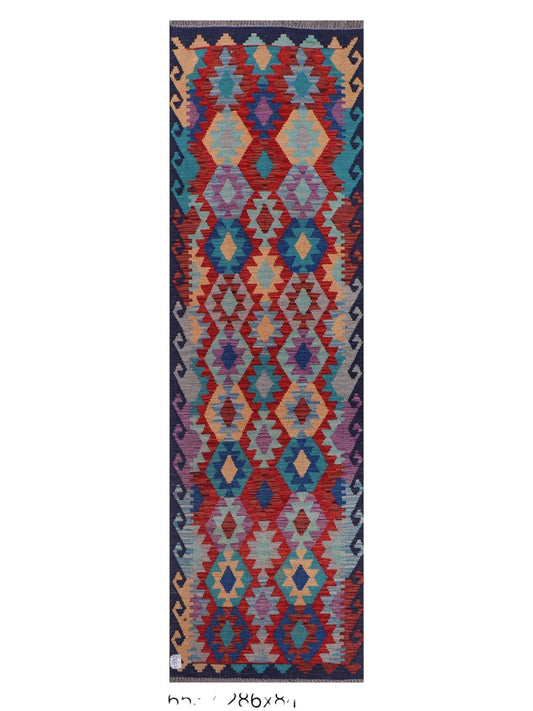 Maimana Afghanistan Kilim Runner - 286 x 84 cm