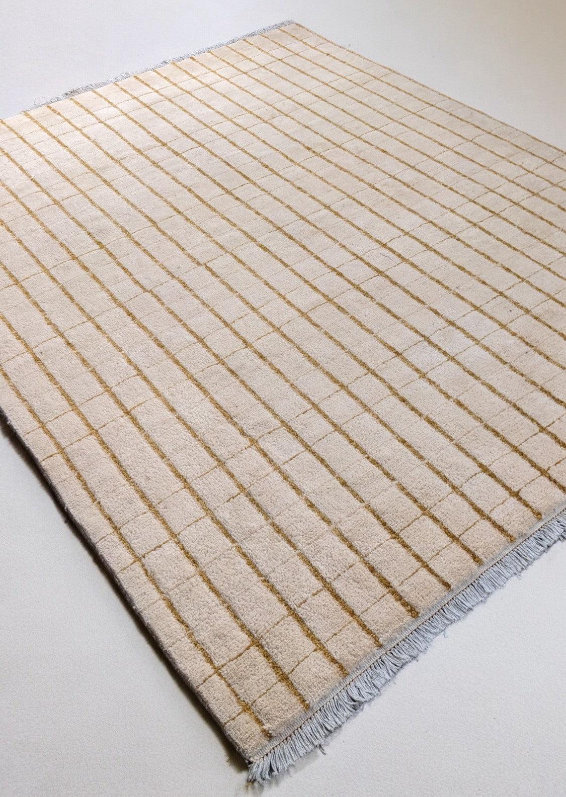 Stormy Hand Knotted Rug- Size: 9.9 x 8.2-2