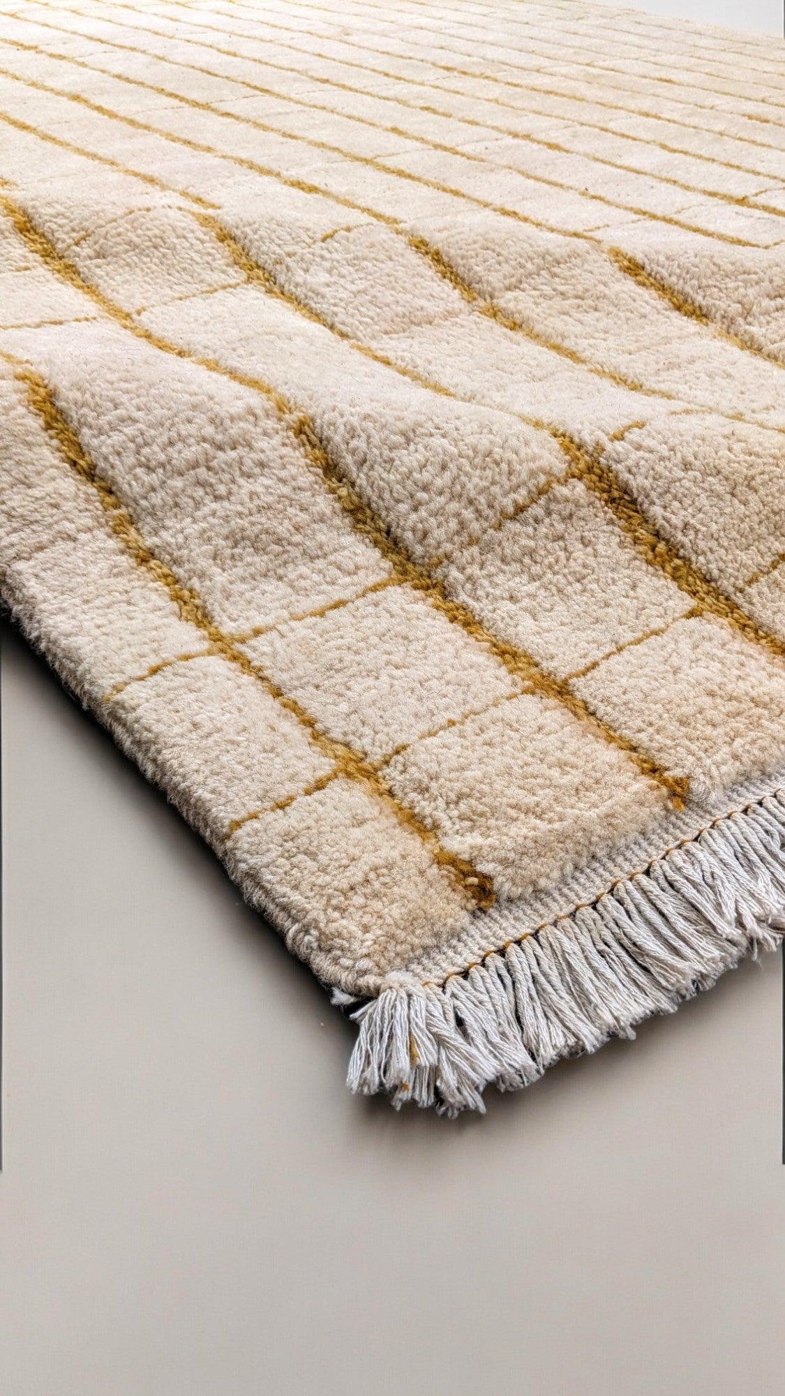 Stormy Hand Knotted Rug- Size: 9.9 x 8.2-1