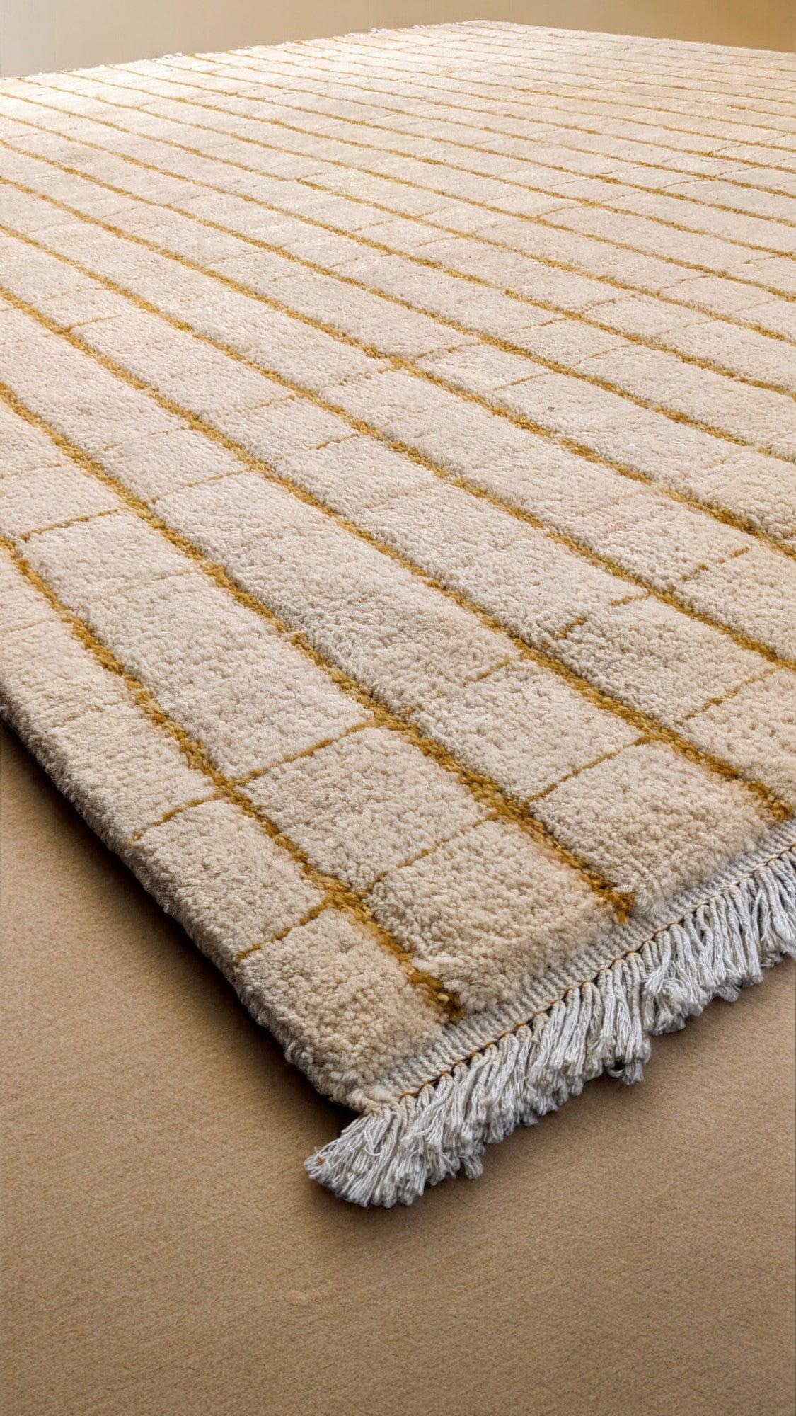 Stormy Hand Knotted Rug- Size: 9.9 x 8.2-3