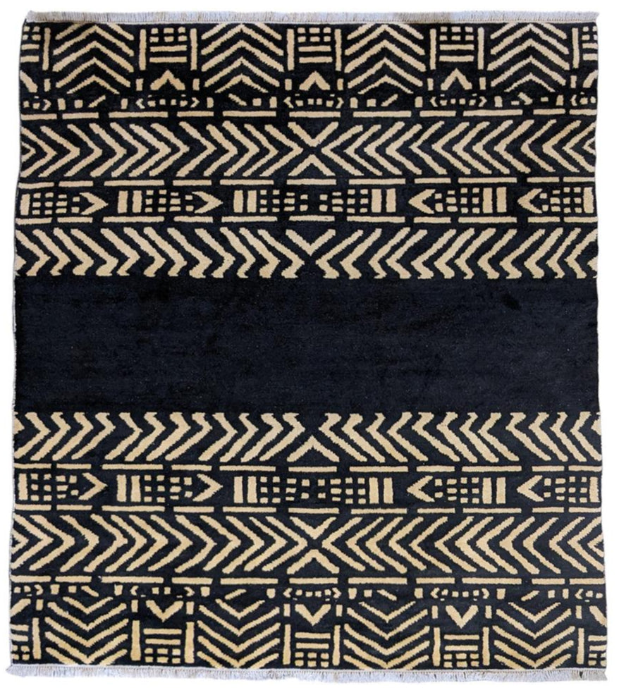 Dinka Hand Knotted Rug - Size: 9.11 x 8.3-0