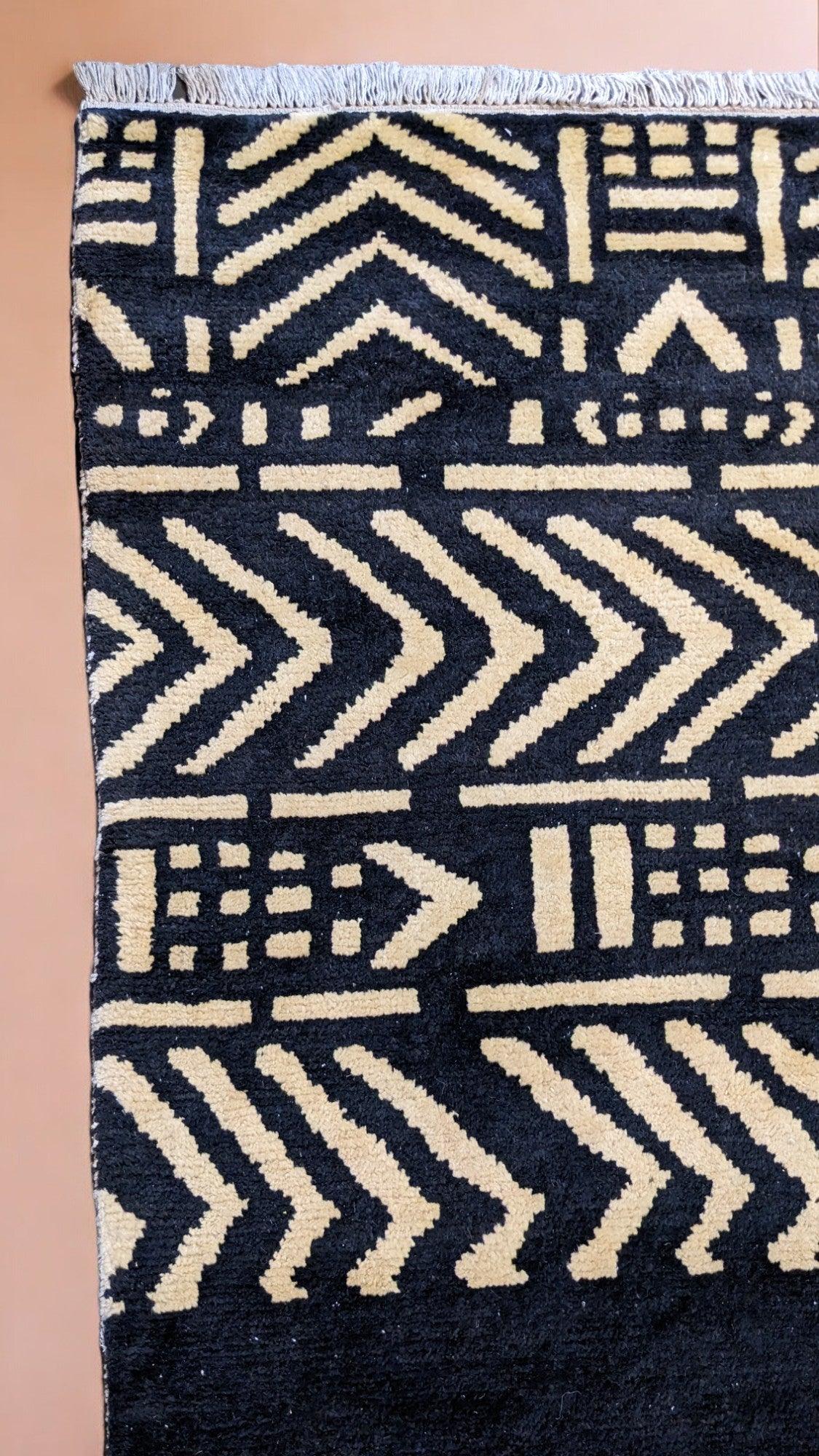 Dinka Hand Knotted Rug - Size: 9.11 x 8.3-4