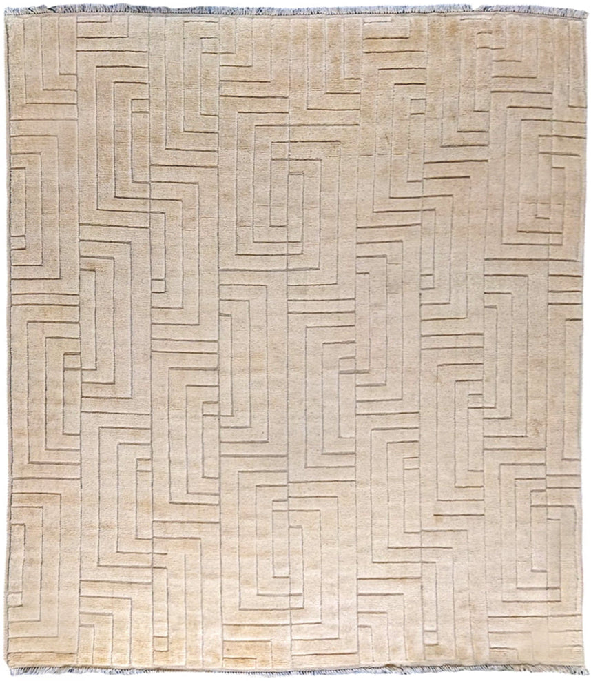 Zeva Hand Knotted Rug - Size: 8'6" x 10'