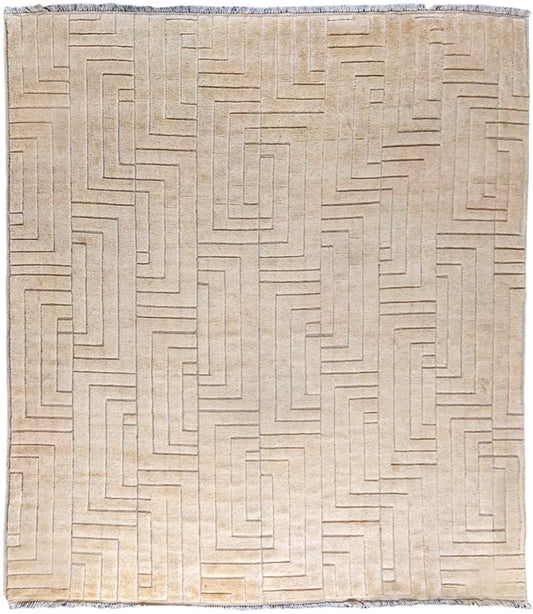 Zeva Hand Knotted Rug - Size: 8'6" x 10'