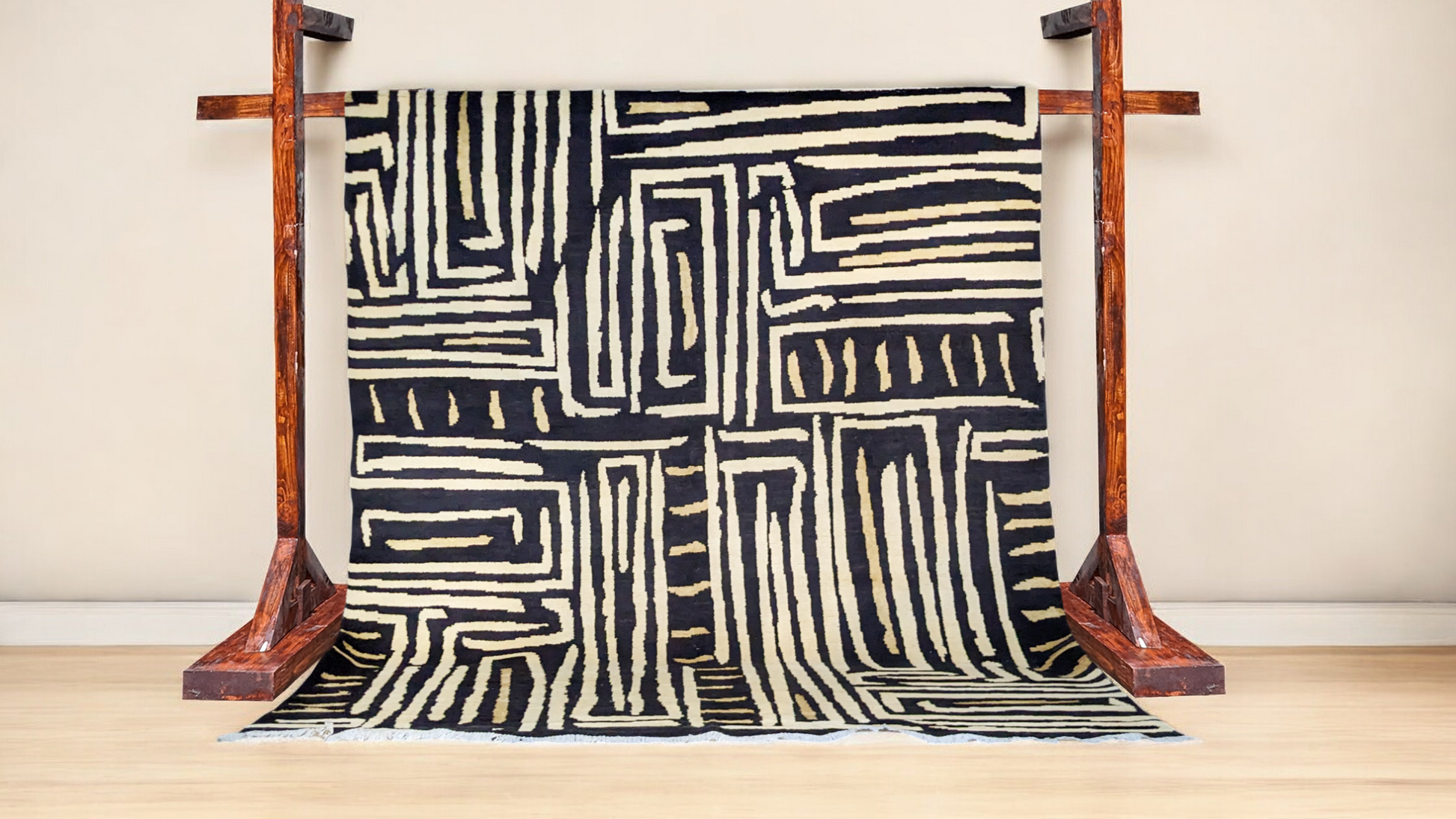 Zulu Hand Knotted Rug - Size: 9.10 x 8-2