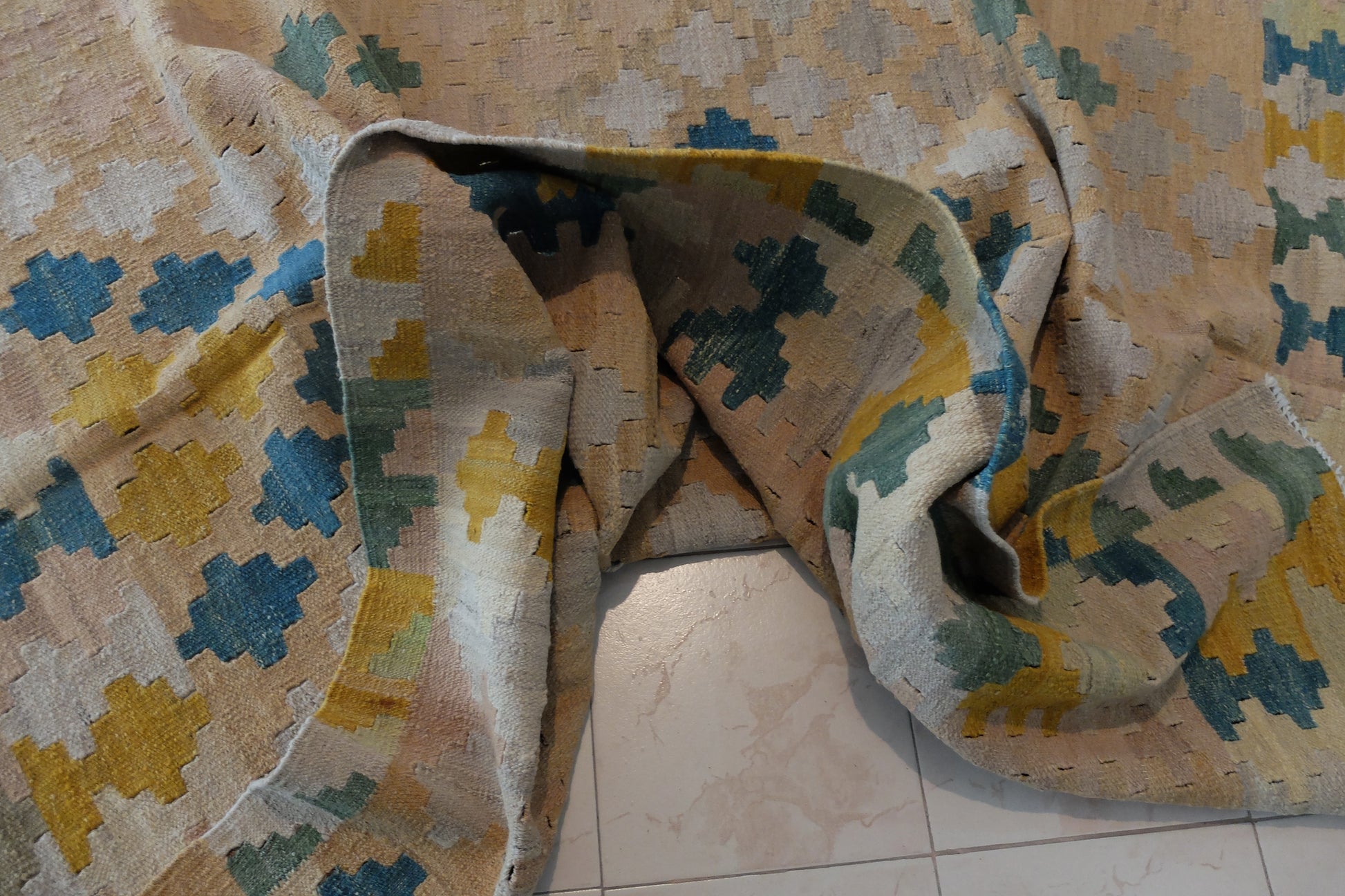 abstract afghan kilim